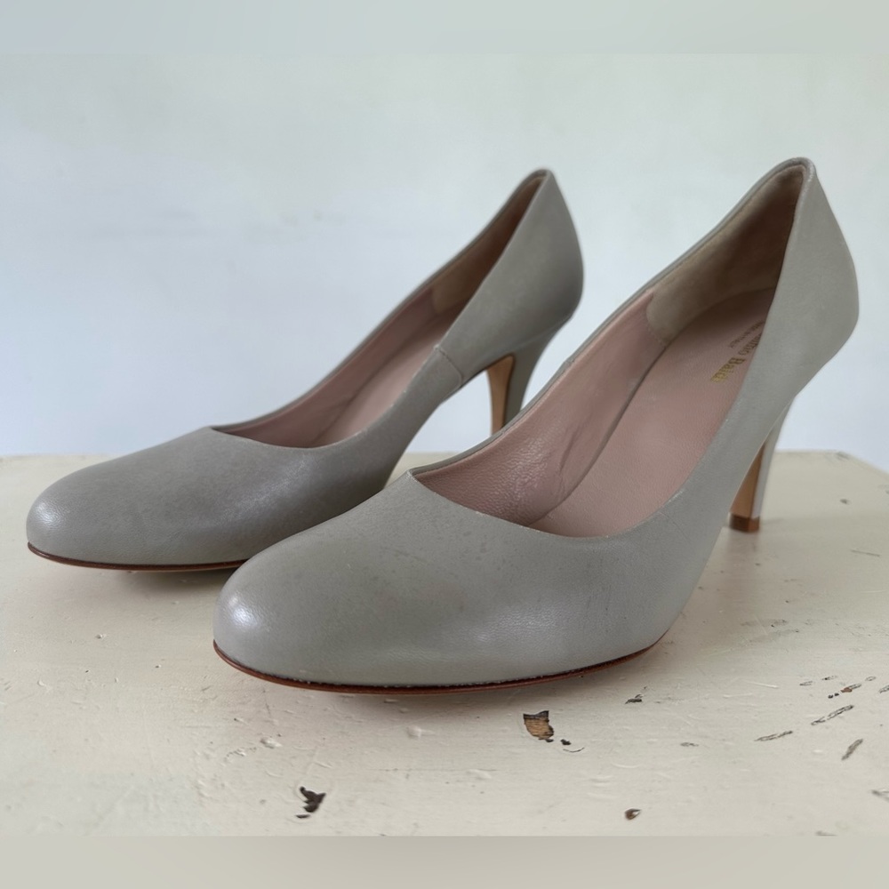 Massimo Baldi Light Gray Pump Heels Made in Italy Women's Size 41 / 10